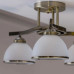 Lustra Darla 3 LY-3309, 3 x E27, bronz + alb, clasica Klausen - imagine 5
