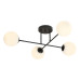 Lustra Roma 4 negru/alb opal 1232/4 Emibig - imagine 1