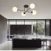 Lustra Roma 4 negru/alb opal 1232/4 Emibig - imagine 3