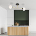 Lustra Magnum 2 negru/auriu/alb opal 1233/2 Emibig– design modern cu accente elegante pentru living - imagine 3