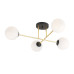Lustra Magnum 4 negru/auriu/alb opal 1233/4 Emibig- design modern cu accente elegante pentru living - imagine 1