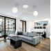 Lustra Magnum 2 alb/auriu/alb opal 1234/2 Emibig– design modern cu accente elegante pentru living - imagine 1