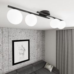 Plafoniera Kairo 4x E14 BL Opal 1446/4 – Emibig