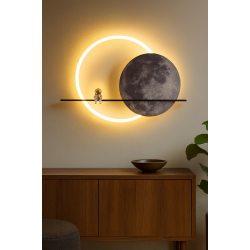 Aplică decorativă Astronaut cu Lună si LED